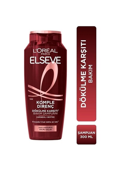Tr L'oréal Paris Elseve Komple Direnç Dökülme Karşıtı Şampuan 300 Ml
