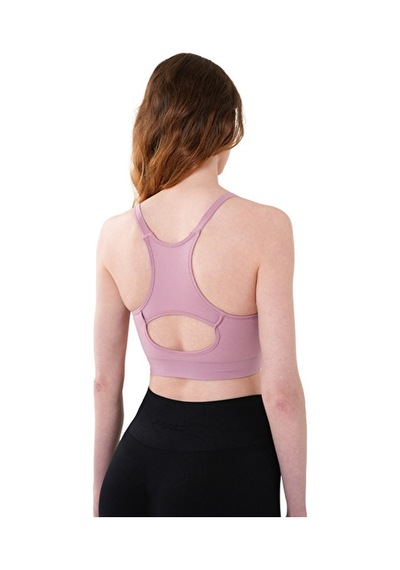 Musclecloth Nova Seamless Sırt Detaylı Bra Pembe