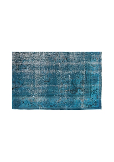 El Dokuması Vintage Yün-pamuk Turkuaz Halı 8013 170 X 270 Cm