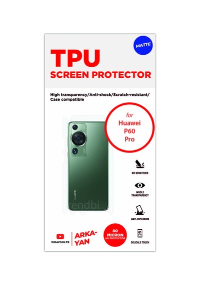 Huawei P60 Pro Mat Arka Ve Yan Kaplama Tam Kaplayan Hd Film