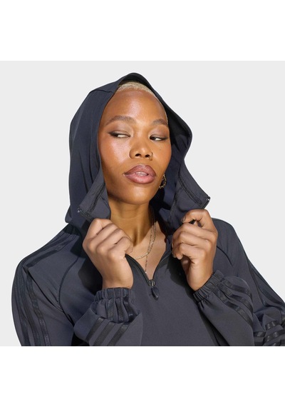 Adidas Originals Sport Coverup Kadın Siyah Sweatshirt Ku3700