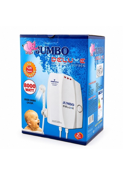 Jumbo Beyaz Elektrikli Şofben, 7500-9000 W Lunaev