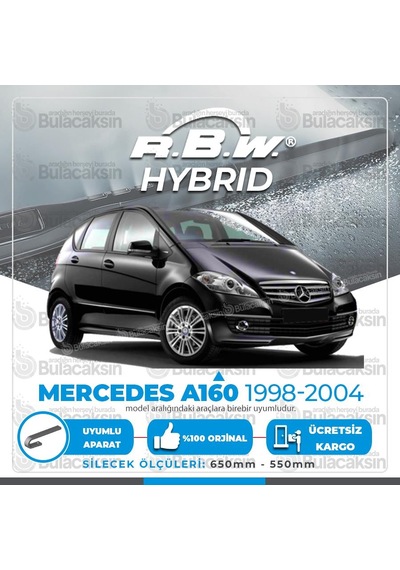 Mercedes A160 (W168) Ön Silecek Takımı (1998-2004) RBW Hibrit