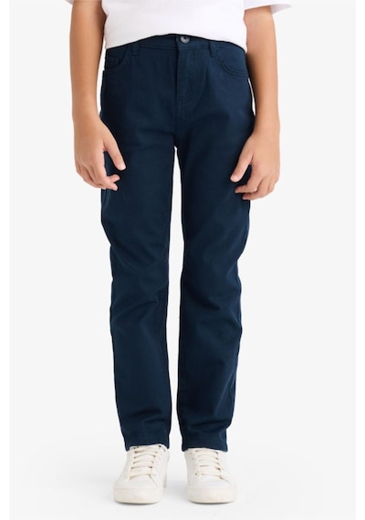 Defacto Erkek Çocuk Düz Paça Gabardin Pantolon X4224a626spnv146 Lacivert-nv146