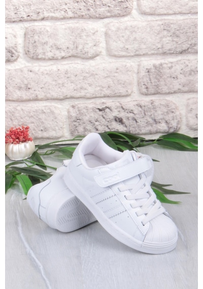 Fort Cool Star Rahat Esnek Sneaker Çocuk Spor Ayakkabı Beyaz