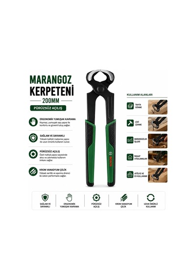 Lb Marangoz Kerpeten 200 Mm 8 İnç Ergonomik Yumuşak Sap