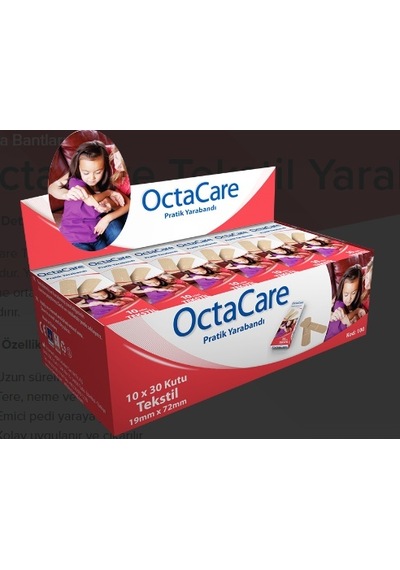 Medikaltec Octacare Tekstil Yarabandı 19 Mm X 72 Mm 10 Adet X 30 Kutu