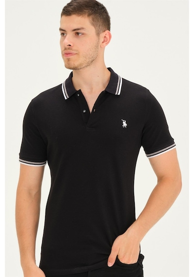 T8594 Dewberry Erkek T-shırt-siyah Siyah