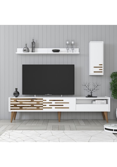 Variant Valensiya Tv Ünitesi Ve Orta Sehpa Takımı - Beyaz / Beyaz