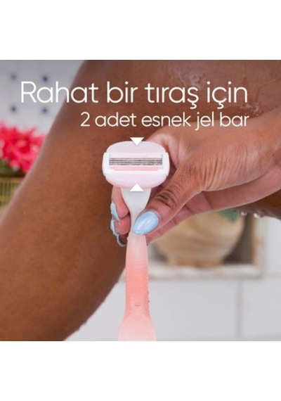Gillette Venus Comfortglide Spa Breeze Kadın Tıraş Makinesi + 4 Adet Yedek Tıraş