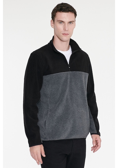 AC&Co / Altınyıldız Classics Erkek Siyah-Antrasit Standart Fit Günlük Rahat Çift Renkli Polar Spor Sweatshirt 4A5221100015SSAS AC&Co / Altınyıldız Classics Erkek Siyah-Antrasit Standart Fit Günlük Rahat Çift Renkli Polar Spor Sweatshirt 4A5221100015SSAS
