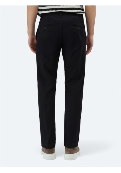 Kip Siyah Dokuma Regular Fit Casual Pamuk Karışımlı Pantolon Siyah -