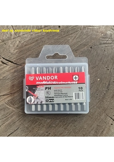 Vnd Ph3 Sac Vida Sıkma Ucu Ph3 Bits Uç 50mm Cobalt Çelik Uç 10pcs Germany Matkap Ucu