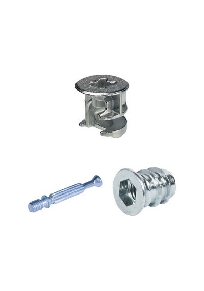 Hafele Minifix - 100 Takım 18 Mm Ahşap Için Metal Dubelli Minifix