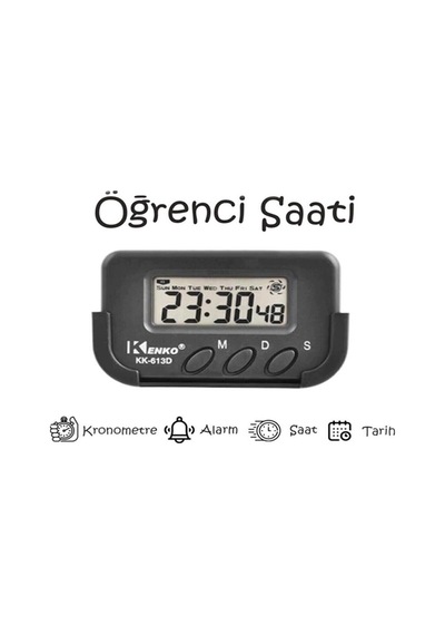 Öğrenci Saati Kronometreli Ders Çalışma Saati Dijital Masa Saati