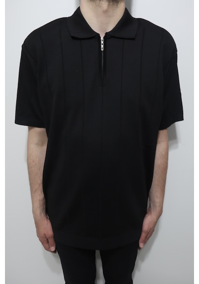 Santa Dmctekstil Erkek 2500 Çizgili Spor Kesim Rahat Kalıp Polo Yaka Battal Triko T-shirt Siyah Santa Dmctekstil Erkek 2500 Çizgili Spor Kesim Rahat Kalıp Polo Yaka Battal Triko T-shirt Siyah