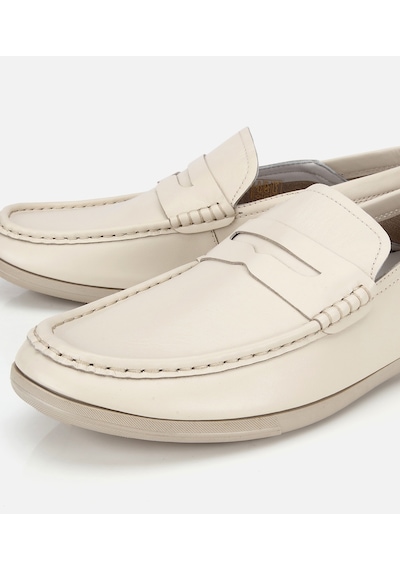 Hotiç Erkek Deri Ekru Comfort Günlük Loafer Ayakkabı 02ayh319700a310 02ayh319700a310