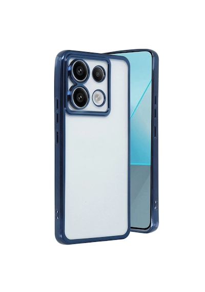 Xiaomi Redmi Note 13 Pro 5g Kılıf Razer Lensli Silikon - Sierra Blue