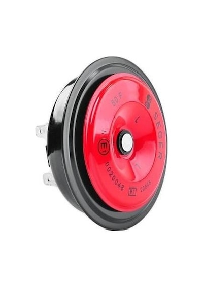 Seger 24v Didit Korna 335 Hz Kalın Ses Kırmızı 91 Mm