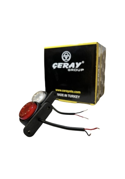 Ahmet Otomotiv Neon Mini Takoz Kırmızı-beyaz 12v-24v