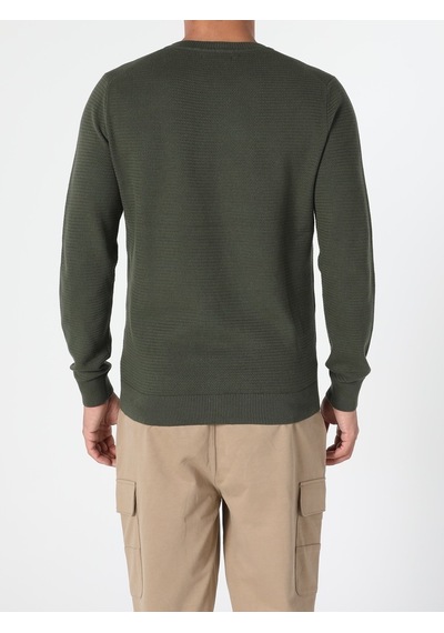 Colin's Regular Fit Haki Erkek Kazak cl1046786_Q1.V2_KHA