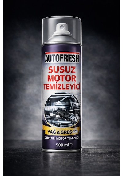 Susuz Motor Temizleyici Sprey 500 Ml Yağ & Gres Çözücü, Parlatıcı Etkili Motor Temizliği