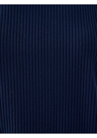 Long Crop Kadın Sweatshirt Lacivert