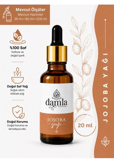 Biodamla Natural Jojoba Yağı 20 Ml