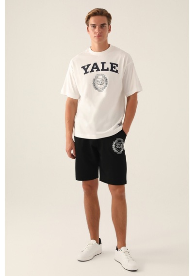 Yale Book Krem Erkek T-shirt 5274-42868 Krem