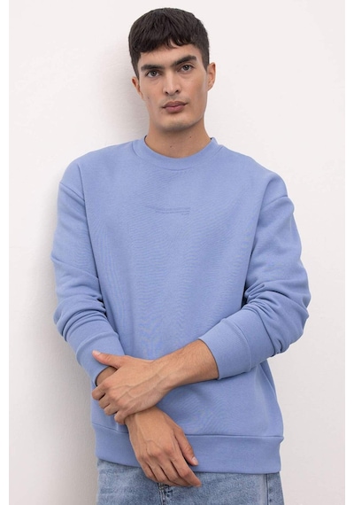 Defacto Boxy Fit Bisiklet Yaka Baskılı Sweatshirt X8282AZ24AUBE797 Mavi Defacto Boxy Fit Bisiklet Yaka Baskılı Sweatshirt X8282AZ24AUBE797 Mavi