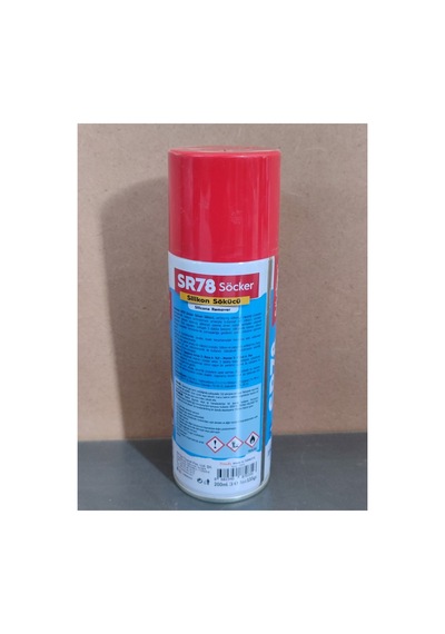 Sr78 Yapışkan Etiket Sökücü Temizleyici Boya Küf Mantar Pas Temizleyici Silikon Sökücü Sprey 200 Ml