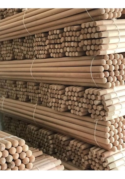 Ahşap Gürgen Çekpas Sopası Çekçek Sapı Süpürge Sapı 1 Adet Üniversal 120cm