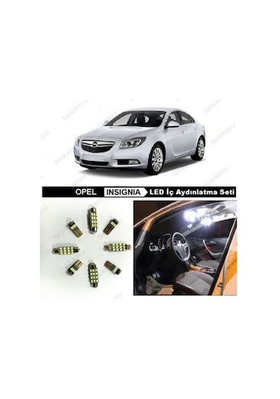 Fardoktoru Opel Insignia Beyaz Led Iç Aydinlatma Ampul Seti