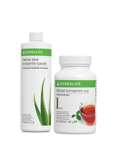 Herbalife Set Aloe Konsantre Içecek Klasik 100 g Çay