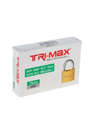 Trimax Kilit No75mm Sarı Mk2336-1 4060