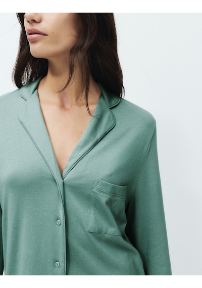 Marks & Spencer Pamuk Modal Karışımlı Pijama Takımı Yeşil