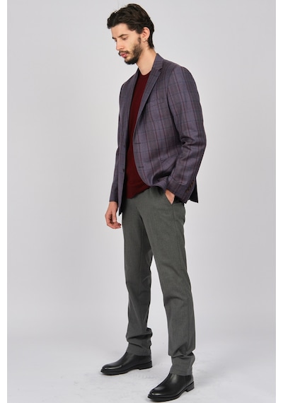 Yünsa Erkek Ekoseli Spor Yün Ceket 2661000 Bordo(531445841) Bordo
