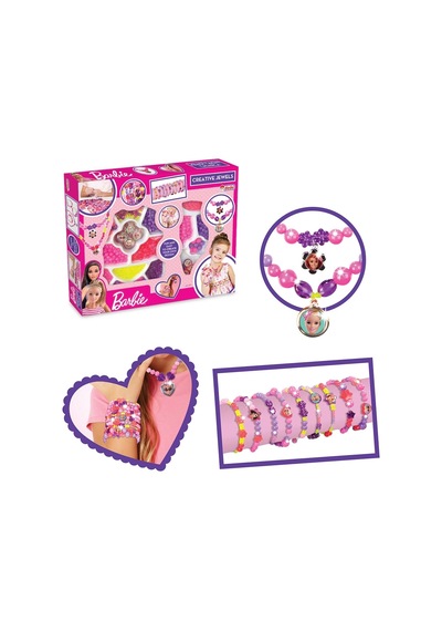 Barbie İkili Takı Seti - Dede Takı Seti - Boncuk Kolye Seti - Barbie Oyuncakları 1 Adet