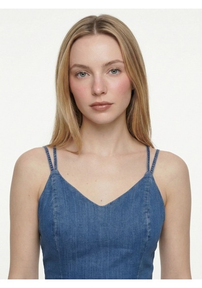 LOFT Slim Fit Kadın Elbise Lf2043104 Q1.v1 Denim