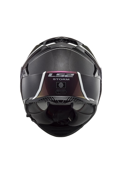LS2 Storm Velvet Kapalı Kask Gökkuşağı - Mat Siyah