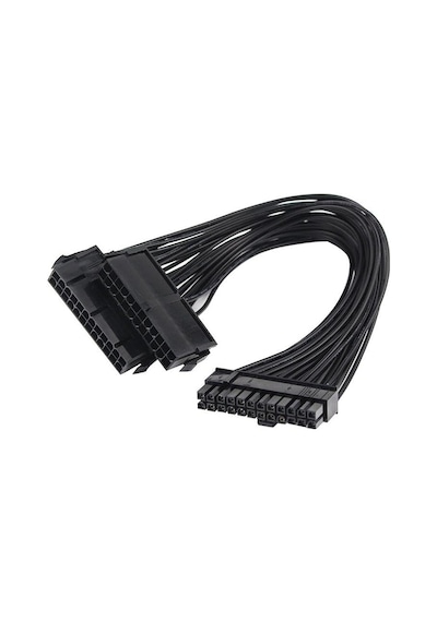 Güç Kaynağı Çoklayıcı 24 Pin Atx Dual Psu Çoklayıcı Adaptör Anakart Mining Kablosu 5145