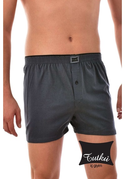Tutku Erkek Penye Havlu Boxer 12'li Füme
