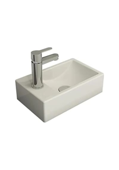 Bocchi Lavabo Milano Dar Sol 37 CM Parlak Beyaz 1418-001-0126