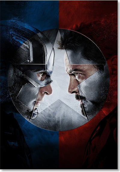 Cakasepetim Captain America Ve Iron Man Ahşap Mdf Tablo