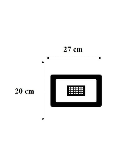 Led Projektör 100 Watt Slim Kasa 220v 6500k Beyaz Işık Zmr