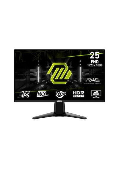 MSI MAG 255F E20 24.5" 200hz 0.5ms Hdmı+dp Hdr Fullhd Freesync Ips Vesa Monitör