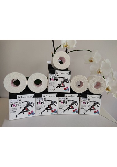 Kindmax Rigid Yapışkanlı 3.7 cm x 10 M Sporcu Bandajı x 5 Adet