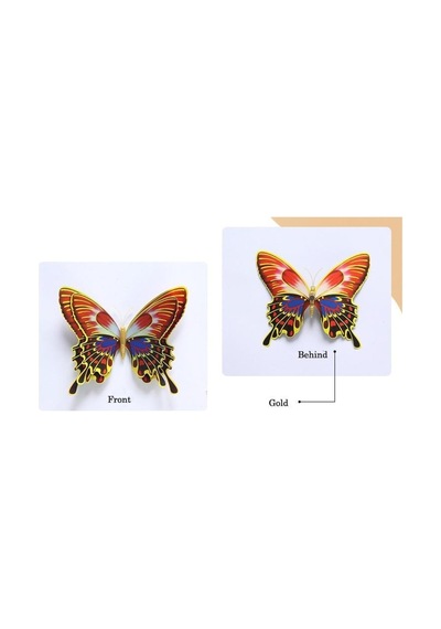 Çift Kanatlı Kelebek Özel Kelebekler Yeni Model 3D Duvar Ve Buzdo (413313668)