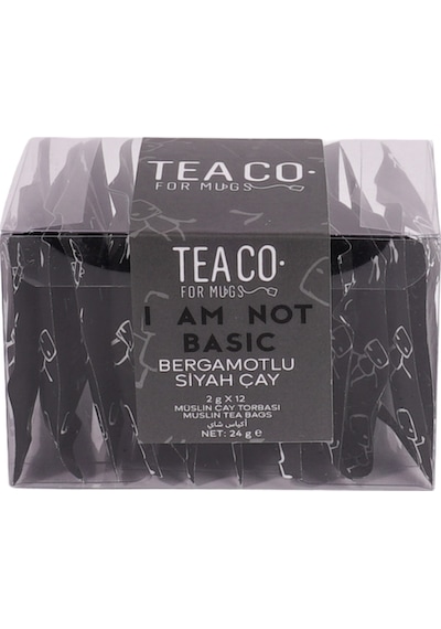 Tea Co. I Am Not Basic Bergamotlu Siyah Çay Müslin Torba 12 x 2 G