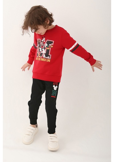 Mickey Mouse D4820-3 Çocuk  Kırmızı Eşofman Takımı